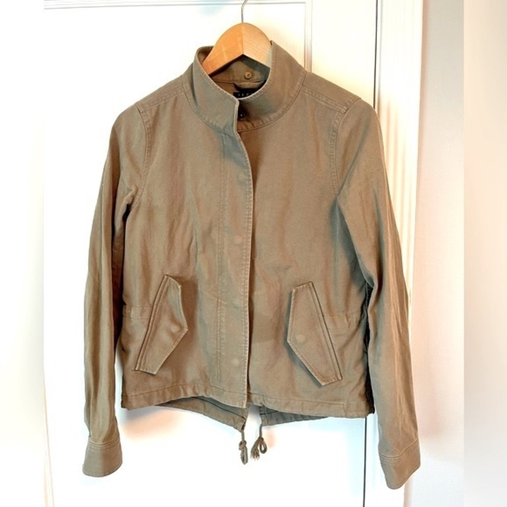 Theory khaki utilitary safari field jacket